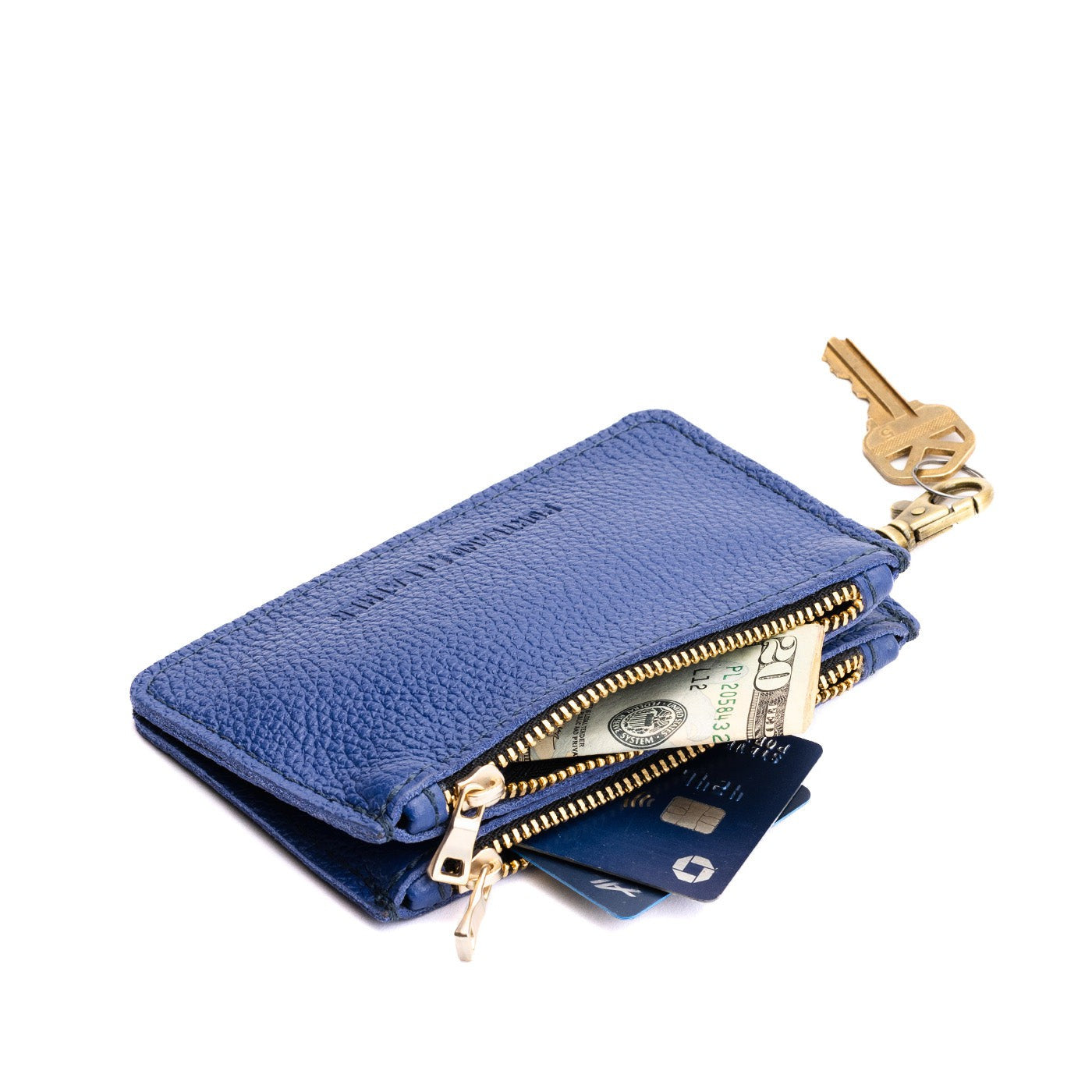 Compact Dual Zipper Wallet with Swivel Clasp | Zip-Zap Duo