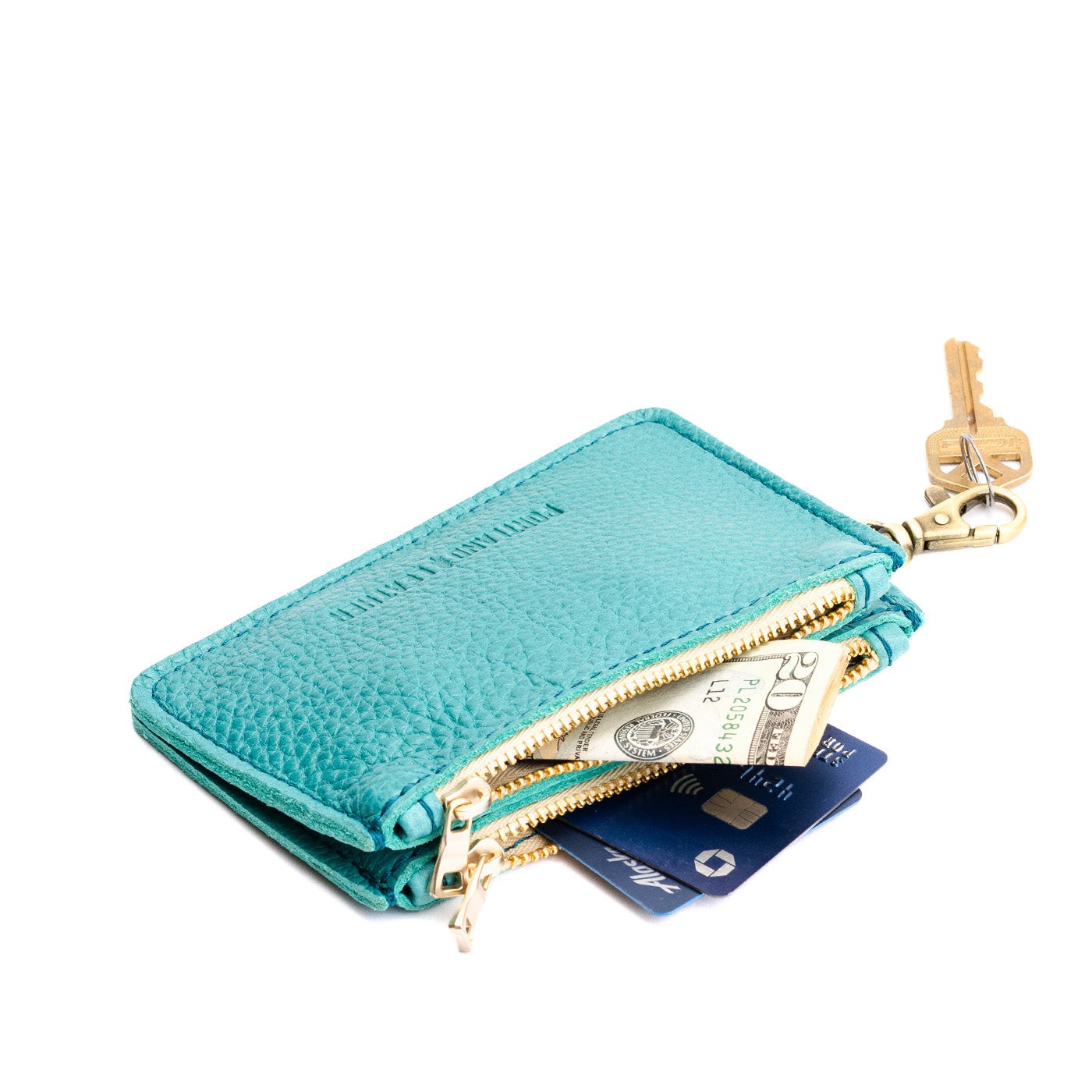 Compact Dual Zipper Wallet with Swivel Clasp | Zip-Zap Duo