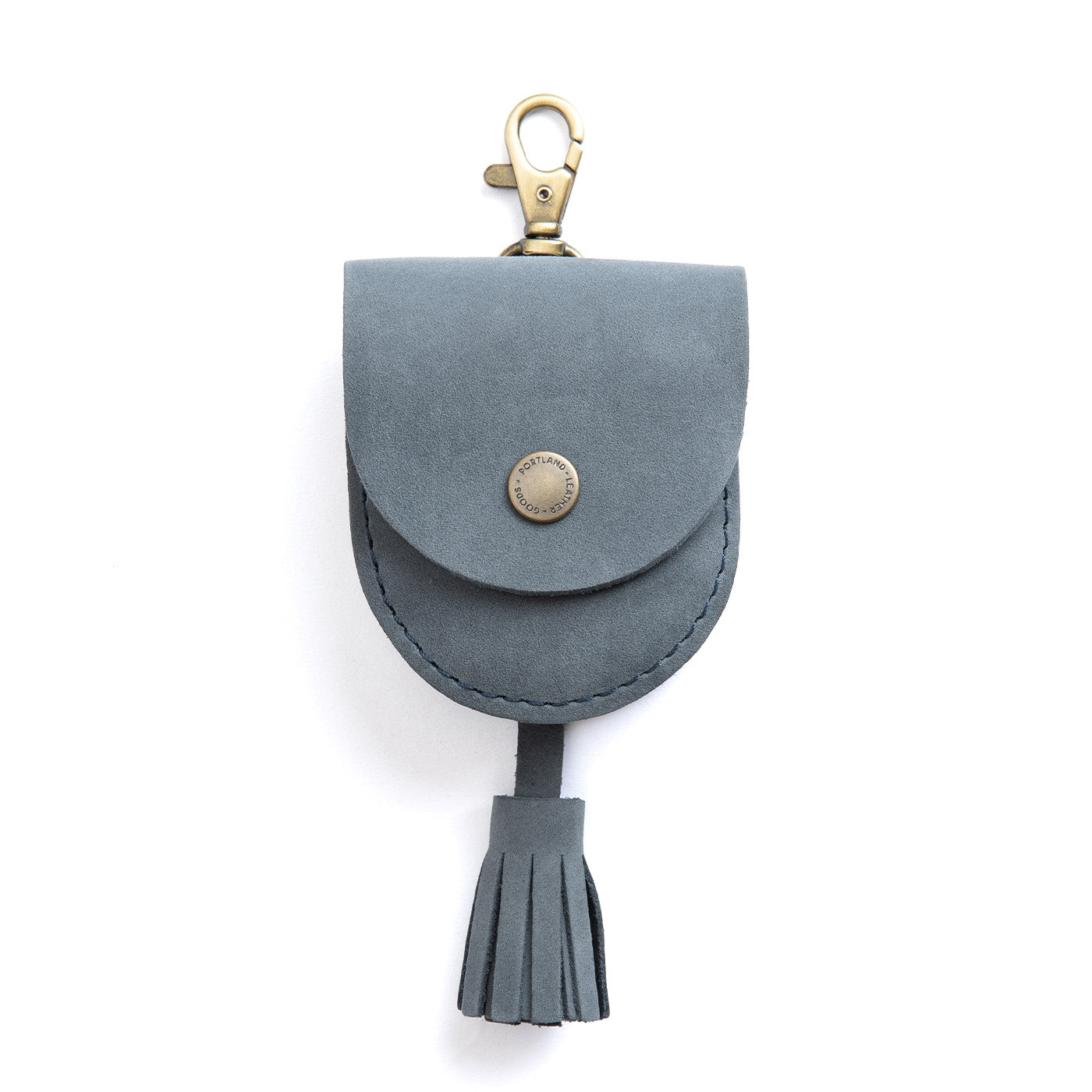 Handcrafted Nimbus Pouch with Snap Closure & Tassel Detail | Small Swivel Clasp