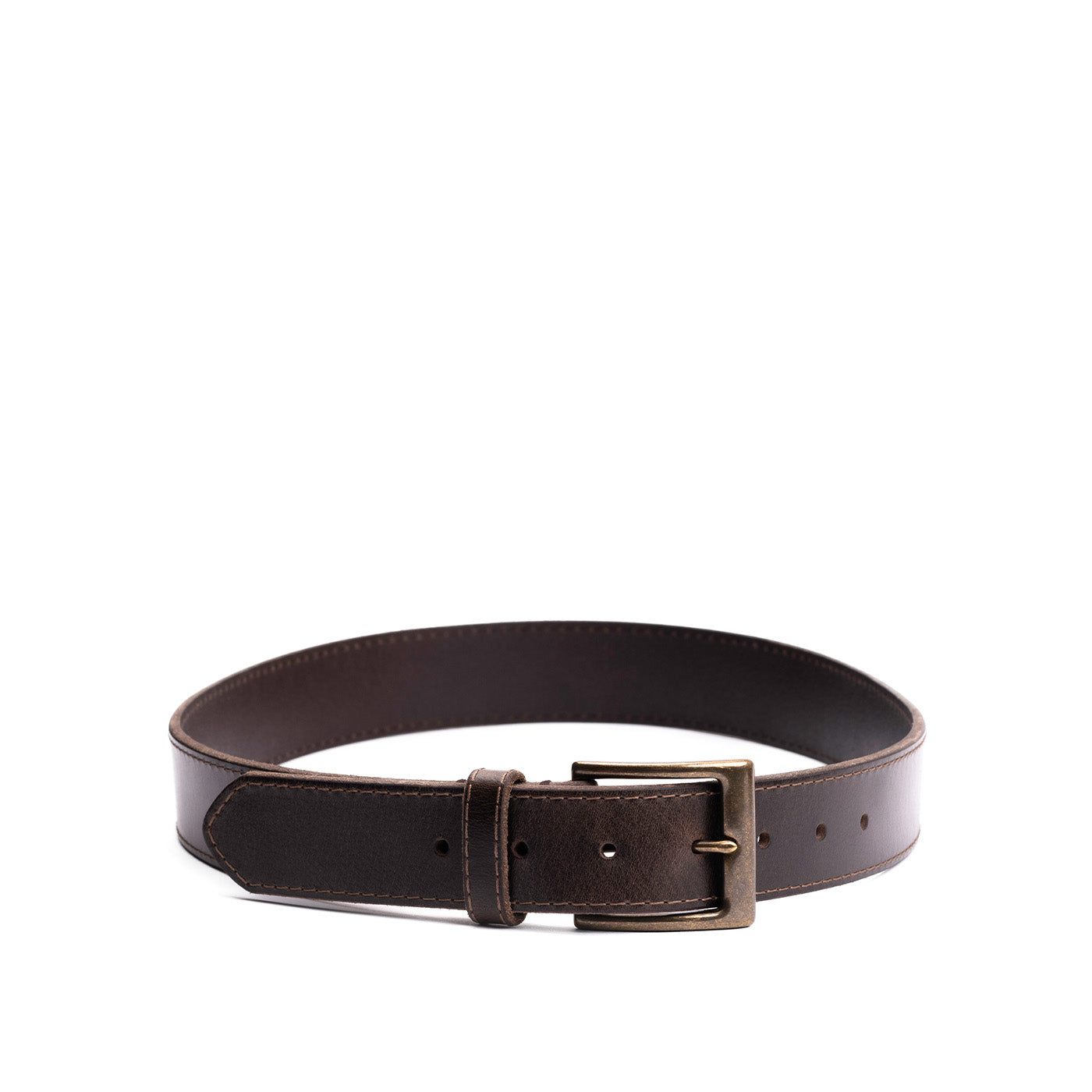 Handcrafted Leather Belt for Men with Solid Brass Buckle | Artisan