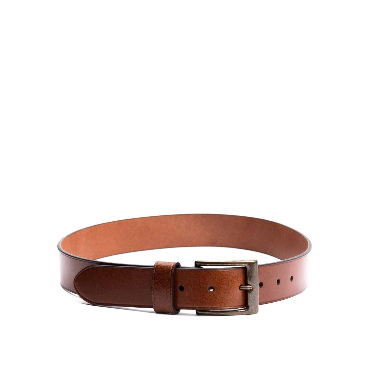 Men's Genuine Leather Belt with Brass Buckle | True North
