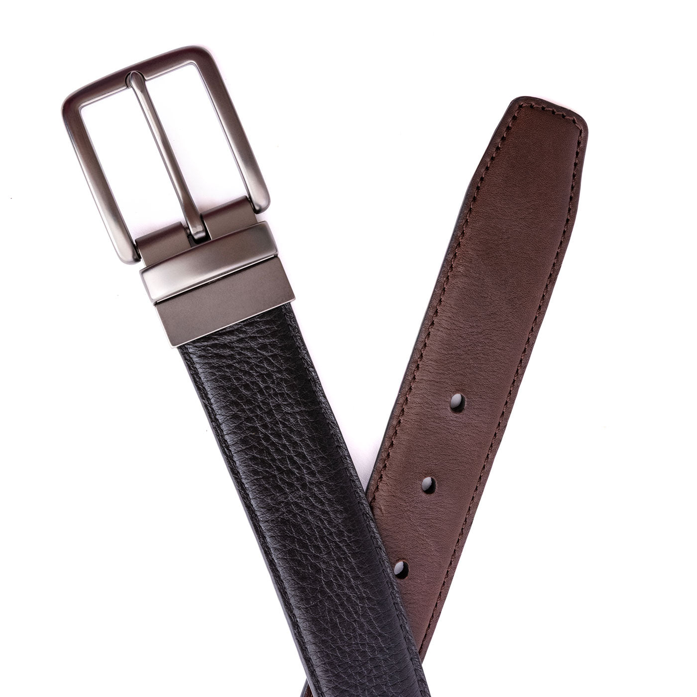 Men's Reversible Leather Belt - Italian Full-Grain | 1.5" Width
