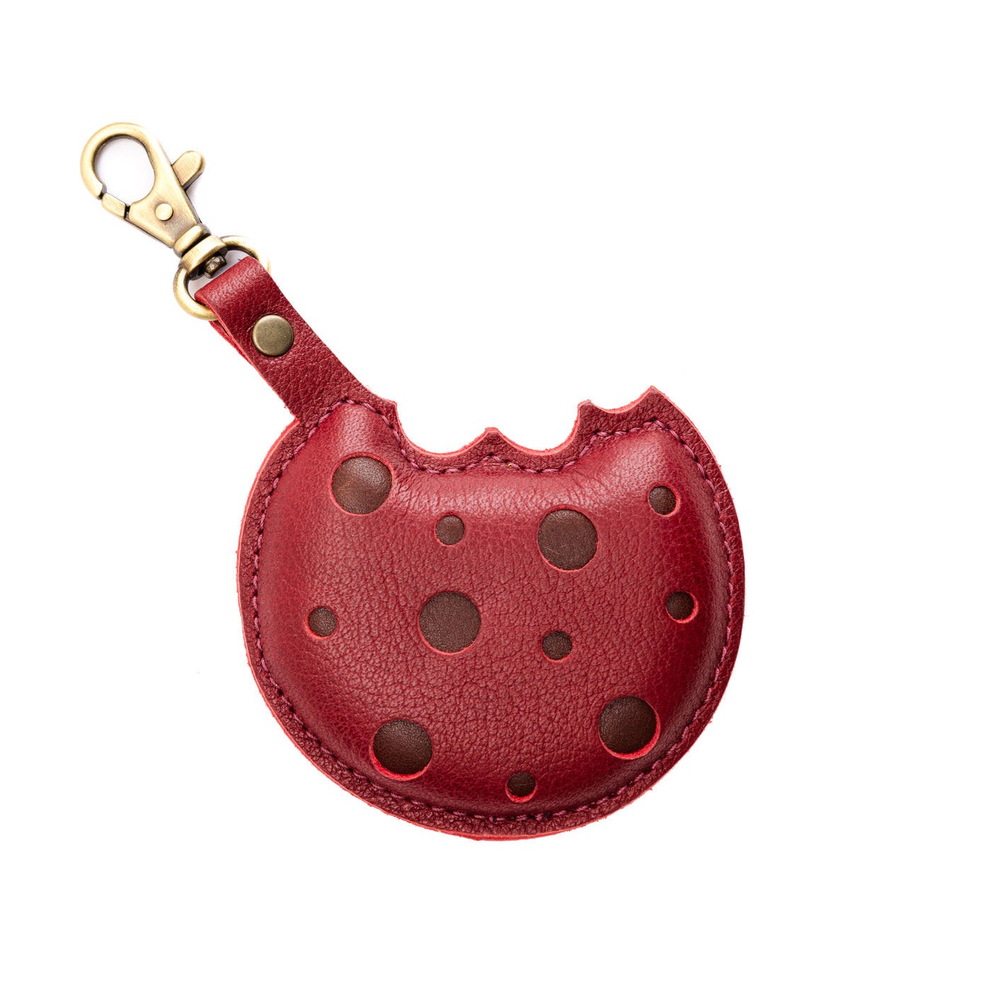Leather Cookie Keychain with Swivel Clasp | Portland Leather