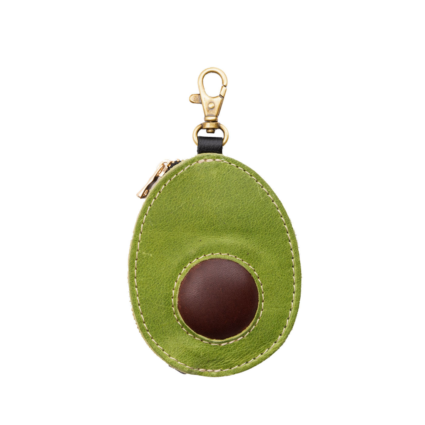 Leather Fruit Pouch with Zipper | Compact & Playful Design