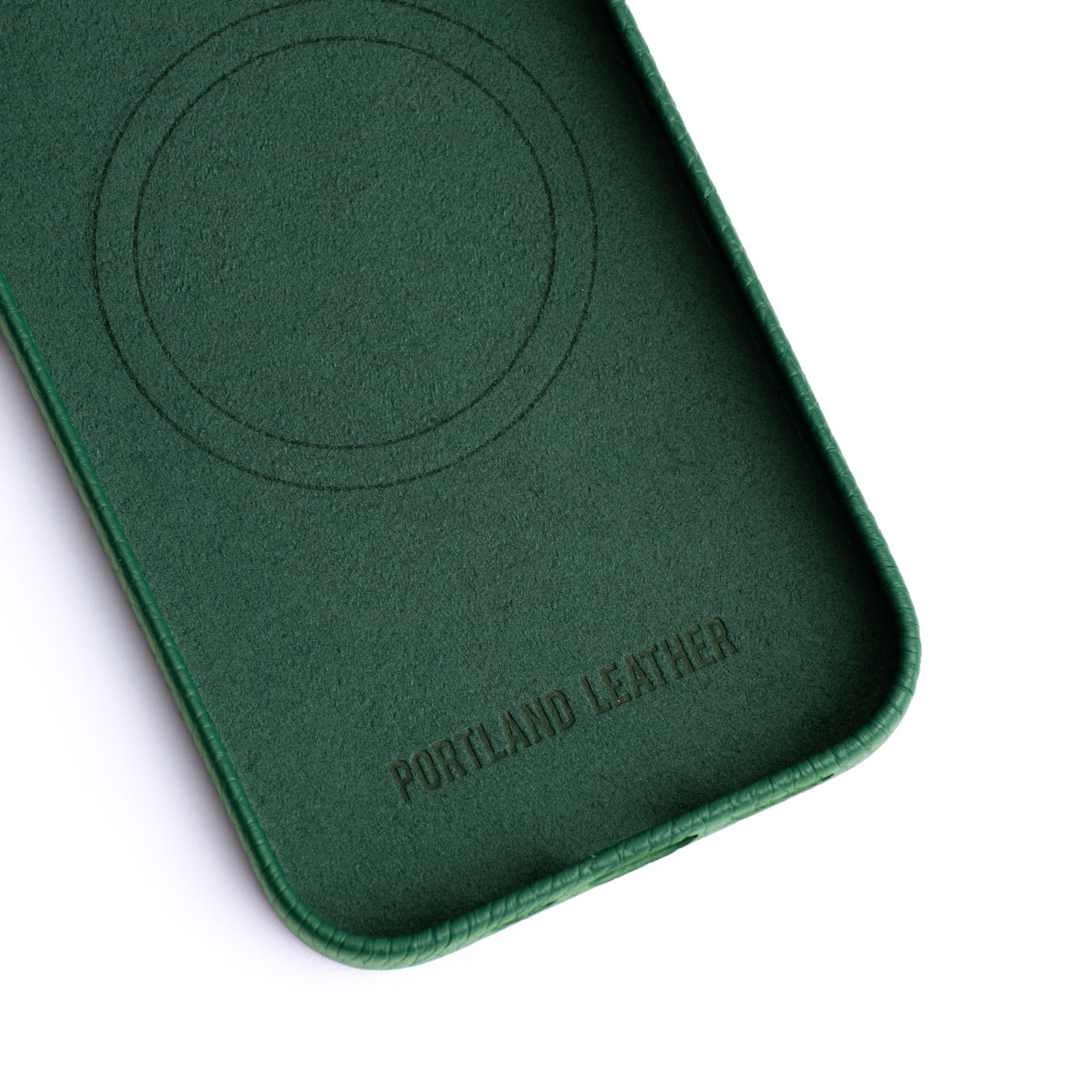 Premium Leather iPhone Case with MagSafe & Protective Lining | Signature Debossed Logo