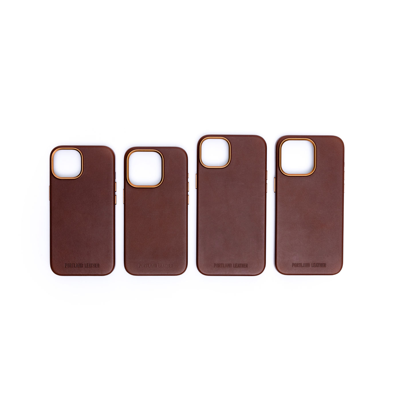 Premium Leather iPhone Case with MagSafe & Protective Lining | Signature Debossed Logo