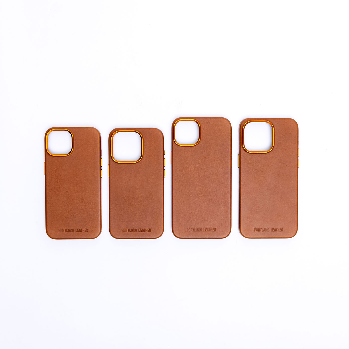 Premium Leather iPhone Case with MagSafe & Protective Lining | Signature Debossed Logo