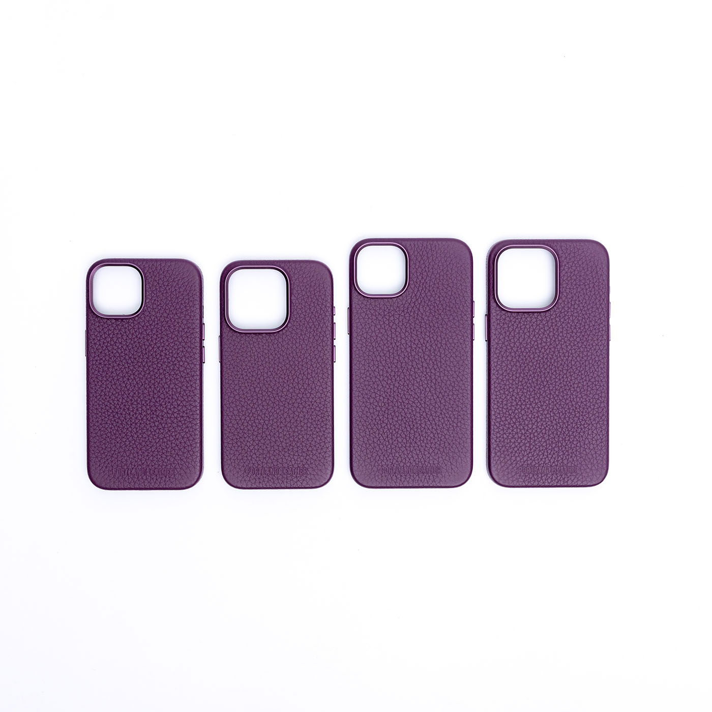 Premium Leather iPhone Case with MagSafe & Protective Lining | Signature Debossed Logo