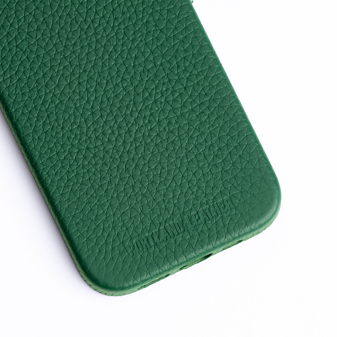 Premium Leather iPhone Case with MagSafe & Protective Lining | Signature Debossed Logo