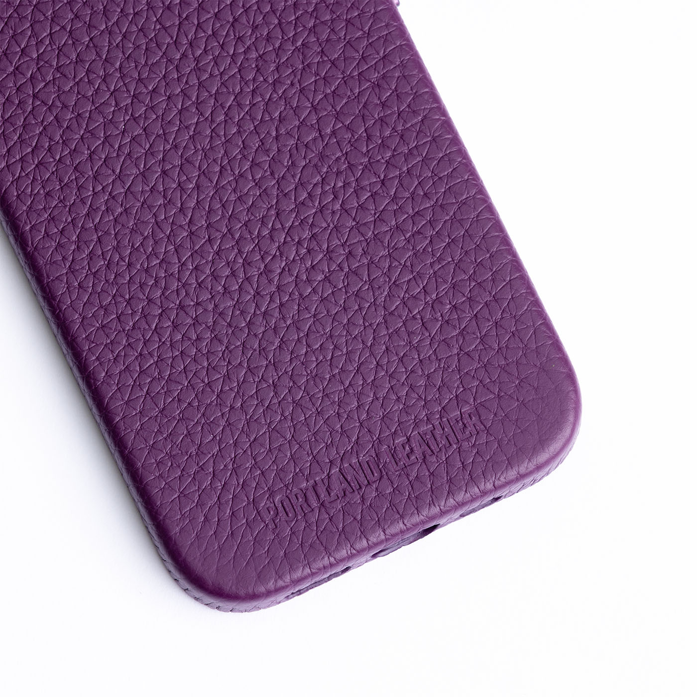 Premium Leather iPhone Case with MagSafe & Protective Lining | Signature Debossed Logo