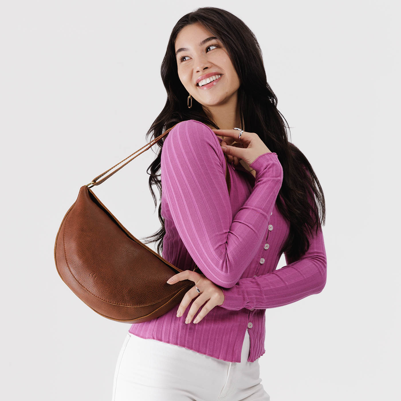 Full Grain Leather Sling Bag with Adjustable Strap | Koala
