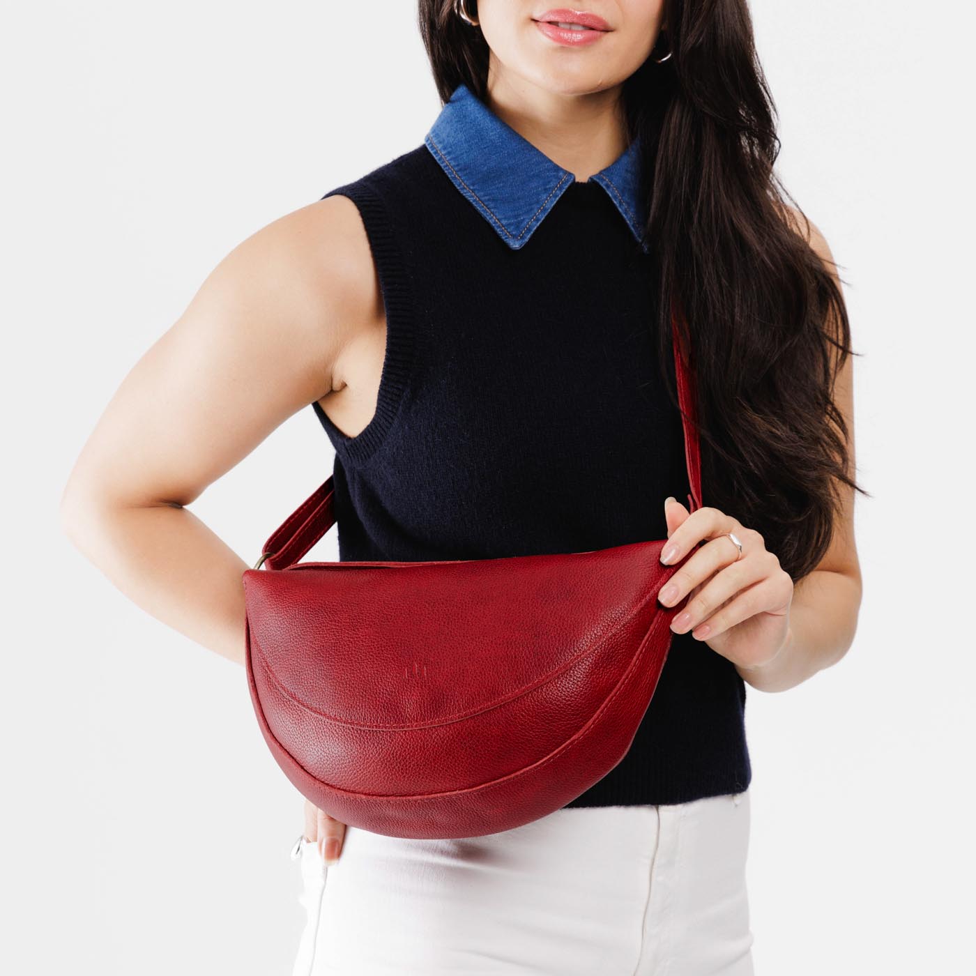Full Grain Leather Sling Bag with Adjustable Strap | Koala