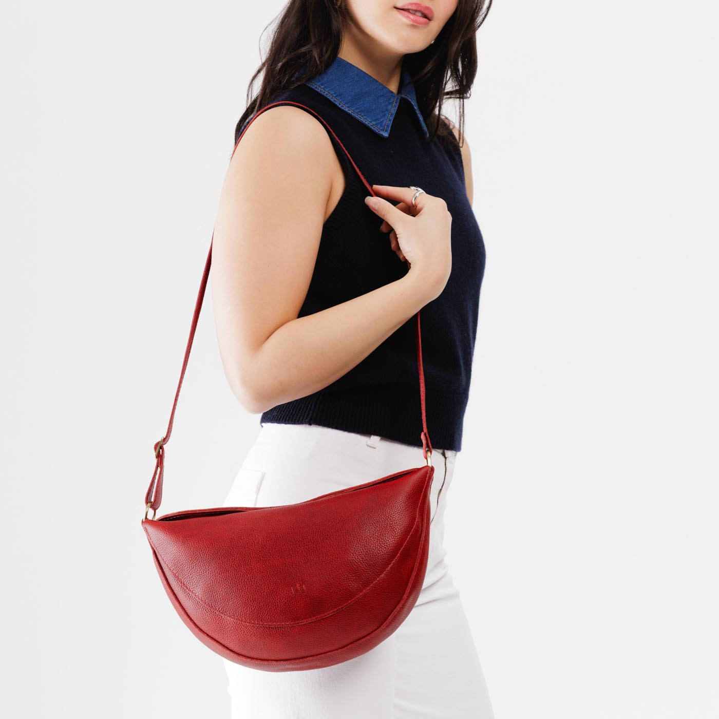 Full Grain Leather Sling Bag with Adjustable Strap | Koala