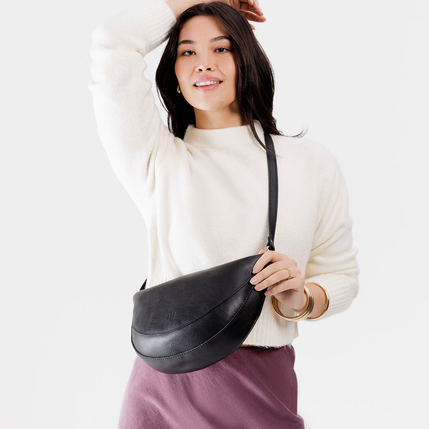Full Grain Leather Sling Bag with Adjustable Strap | Koala
