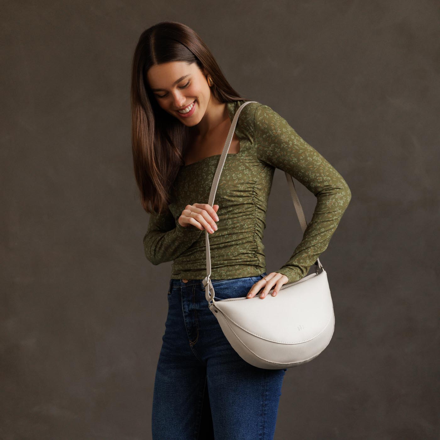 Full Grain Leather Sling Bag with Adjustable Strap | Koala