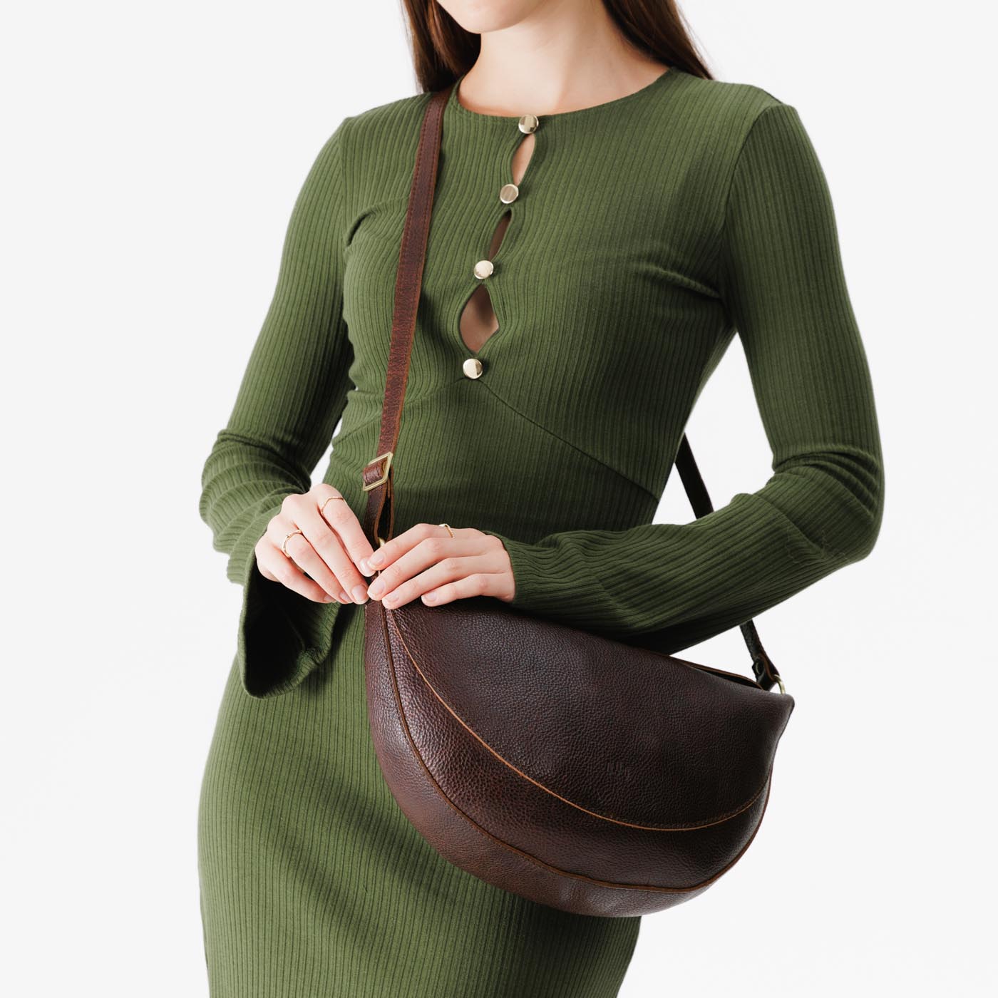 Full Grain Leather Sling Bag with Adjustable Strap | Koala