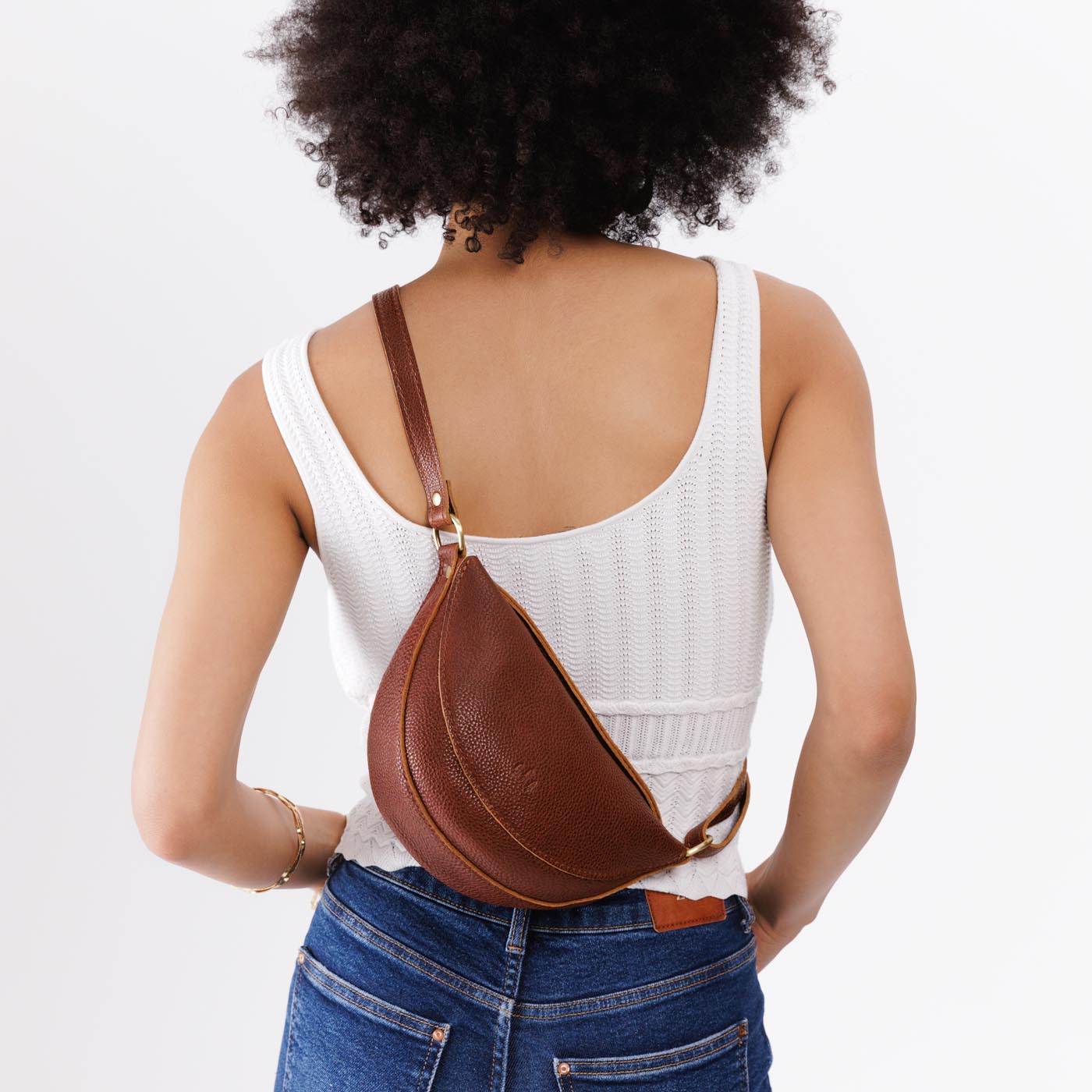 Full Grain Leather Sling Bag with Adjustable Strap | Koala