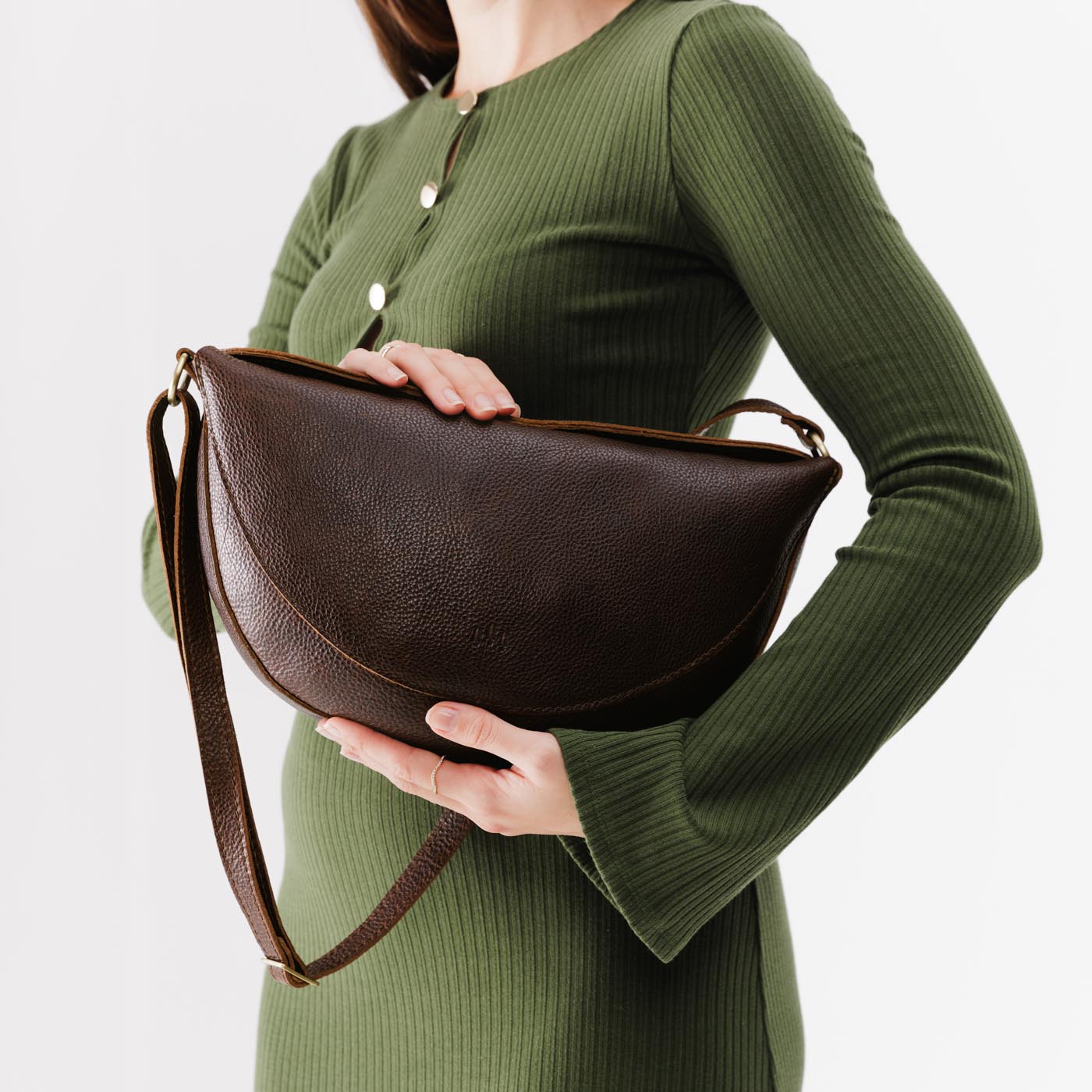 Full Grain Leather Sling Bag with Adjustable Strap | Koala