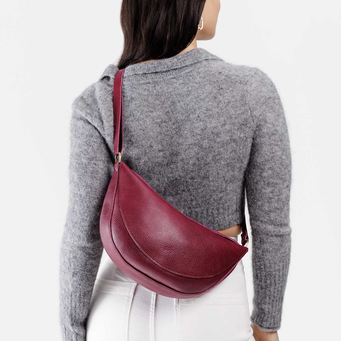 Full Grain Leather Sling Bag with Adjustable Strap | Koala