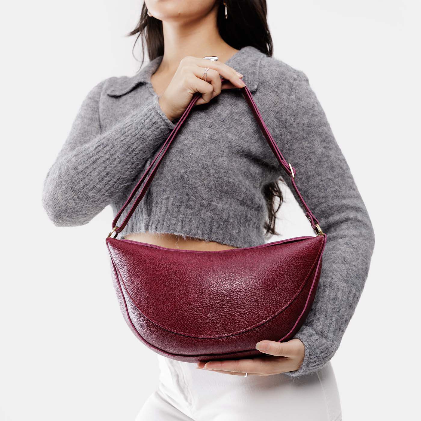 Full Grain Leather Sling Bag with Adjustable Strap | Koala