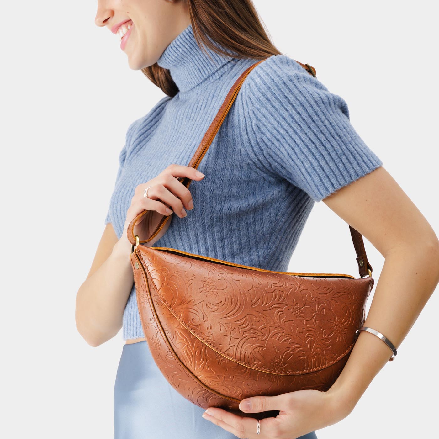 Full Grain Leather Sling Bag with Adjustable Strap | Koala
