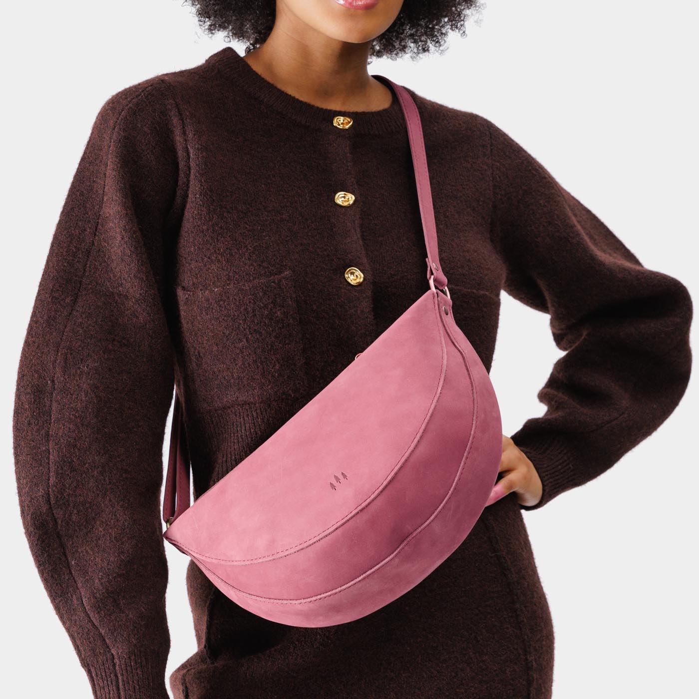 Full Grain Leather Sling Bag with Adjustable Strap | Koala