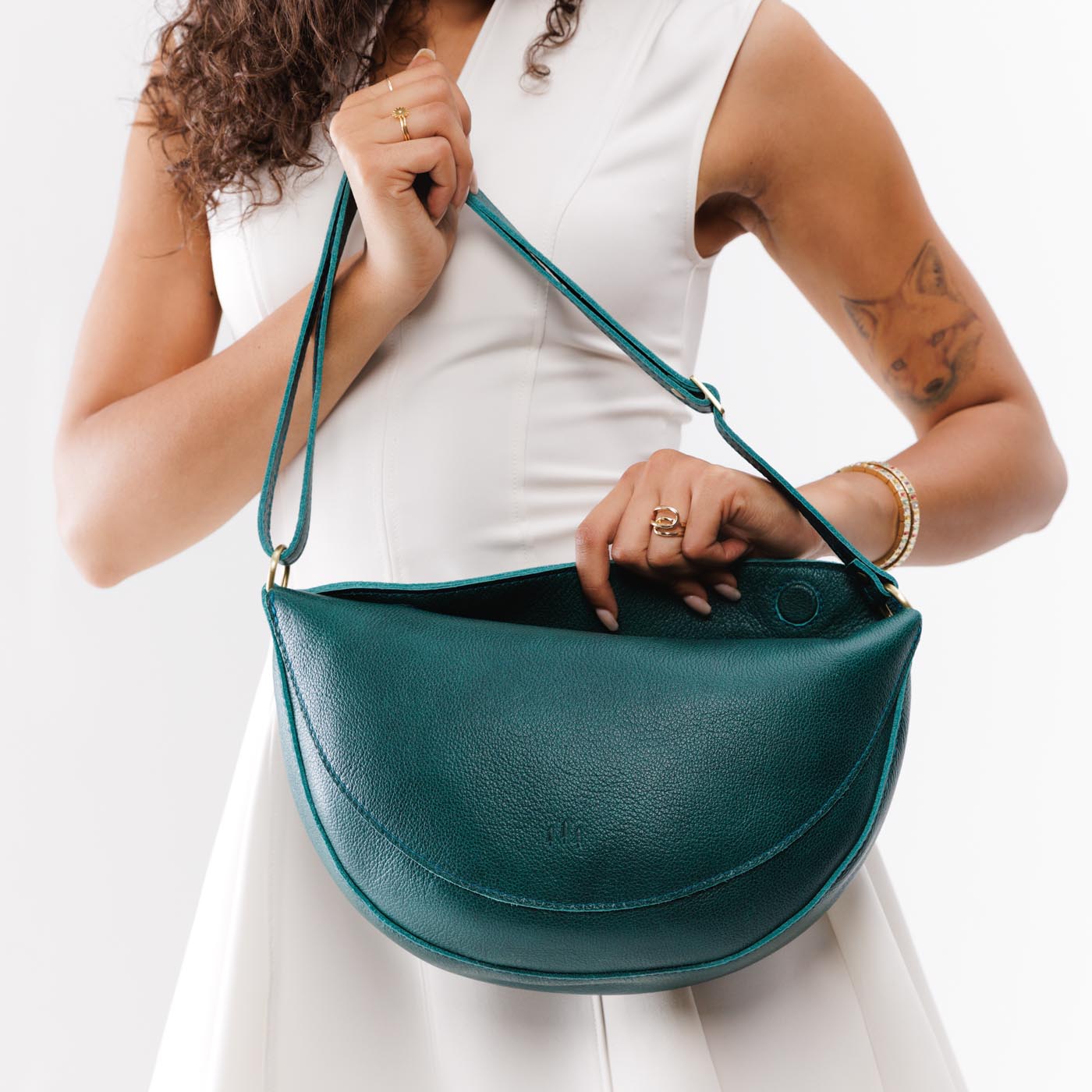 Full Grain Leather Sling Bag with Adjustable Strap | Koala