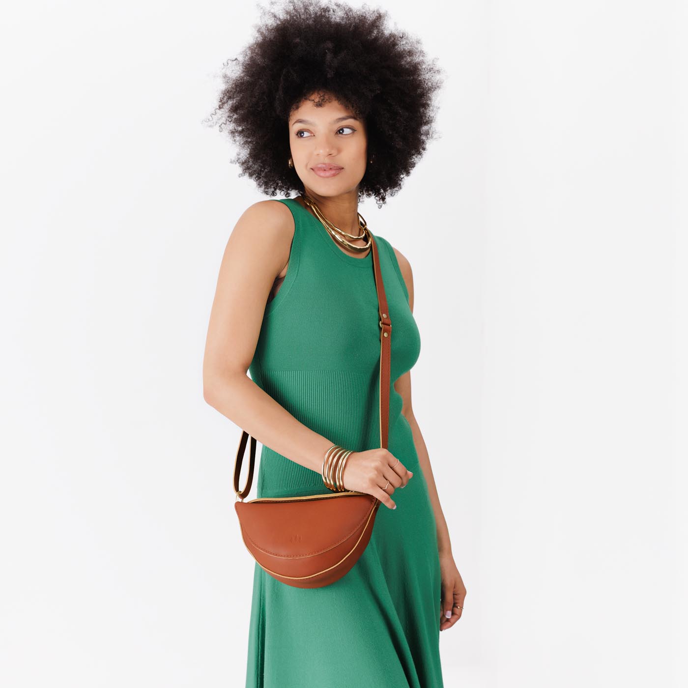 Full Grain Leather Sling Bag with Adjustable Strap | Koala