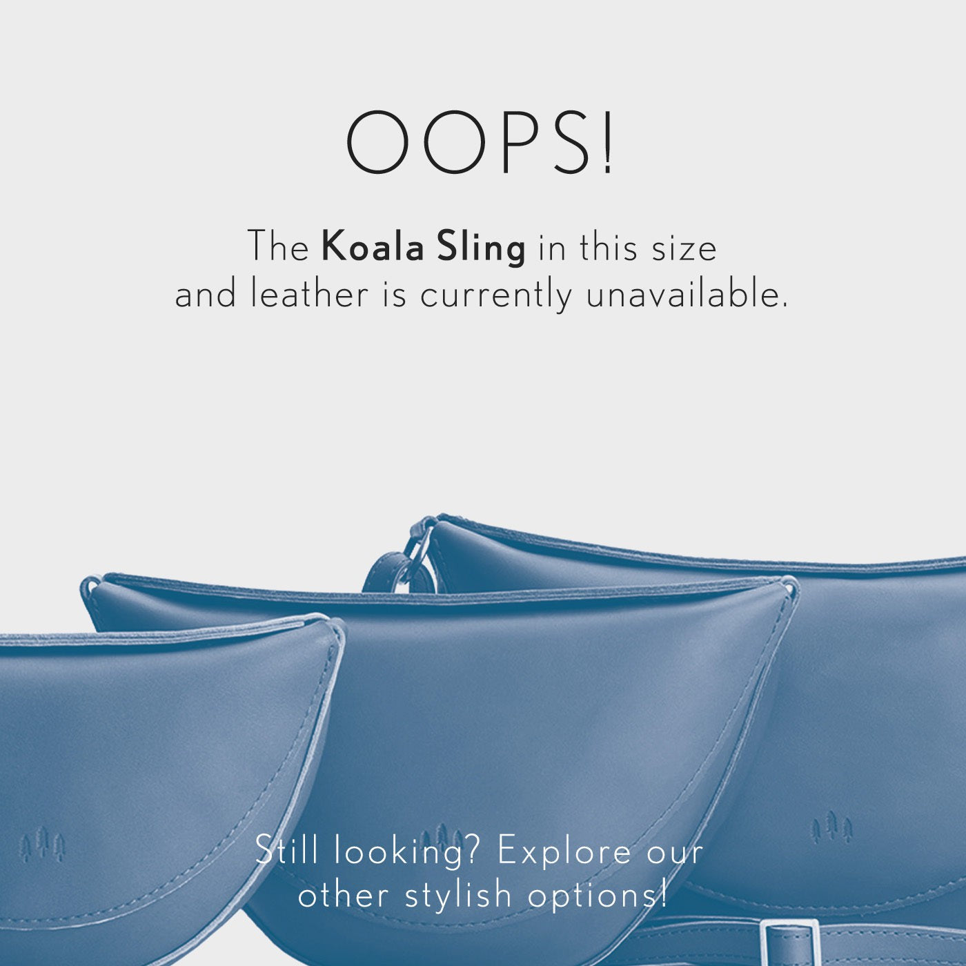 Full Grain Leather Sling Bag with Adjustable Strap | Koala