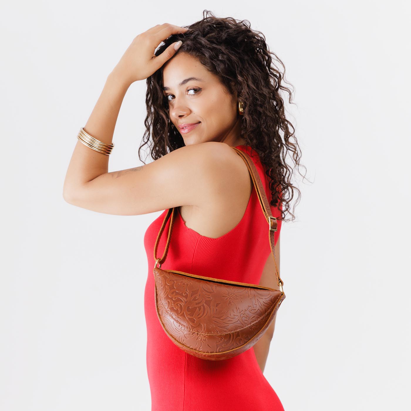 Full Grain Leather Sling Bag with Adjustable Strap | Koala
