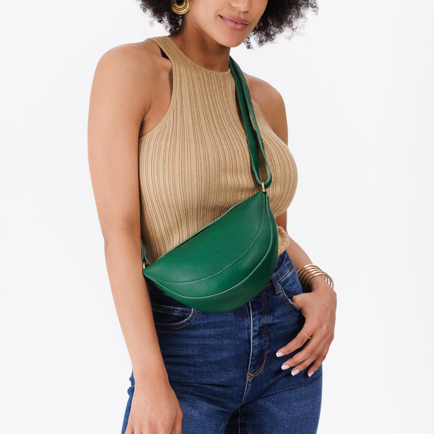 Full Grain Leather Sling Bag with Adjustable Strap | Koala