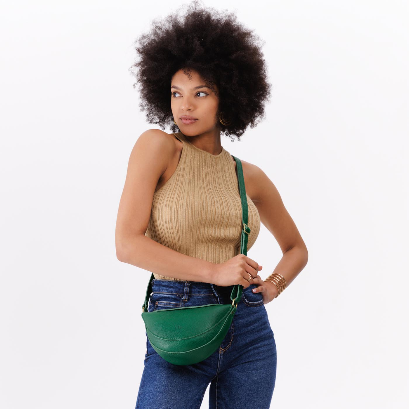 Full Grain Leather Sling Bag with Adjustable Strap | Koala