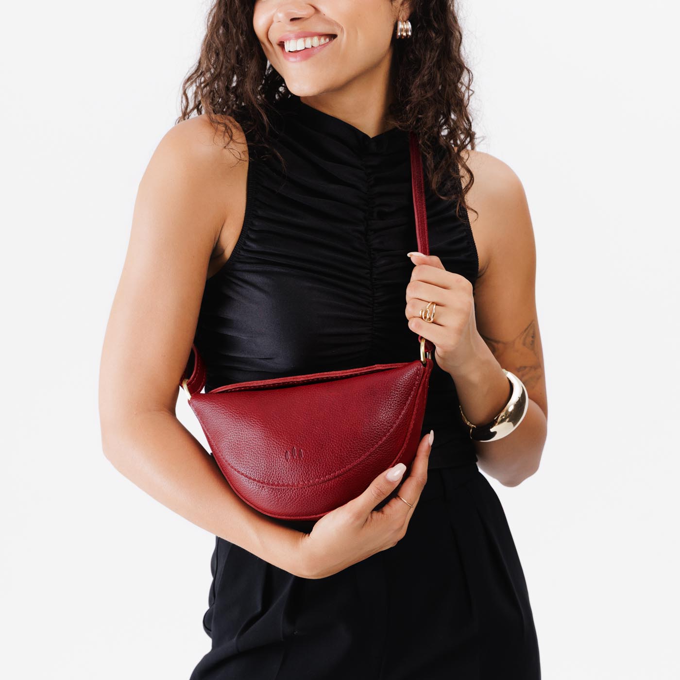 Full Grain Leather Sling Bag with Adjustable Strap | Koala
