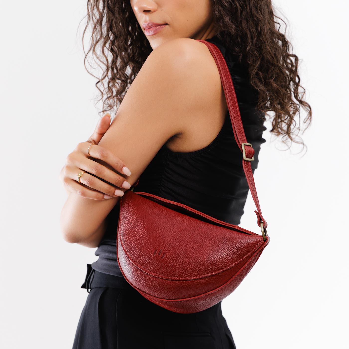 Full Grain Leather Sling Bag with Adjustable Strap | Koala