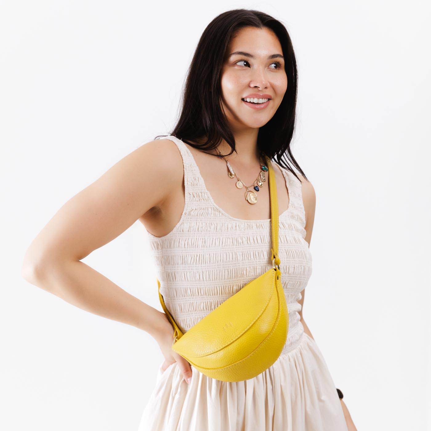Full Grain Leather Sling Bag with Adjustable Strap | Koala