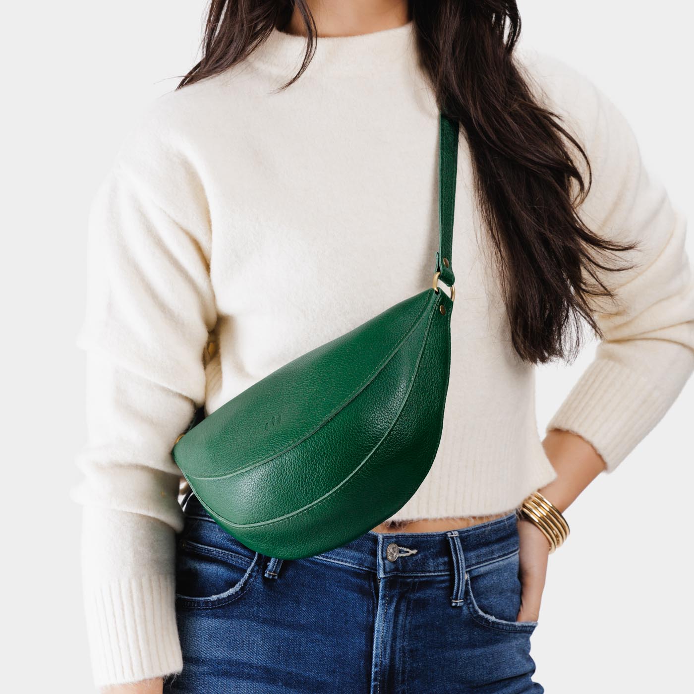 Full Grain Leather Sling Bag with Adjustable Strap | Koala