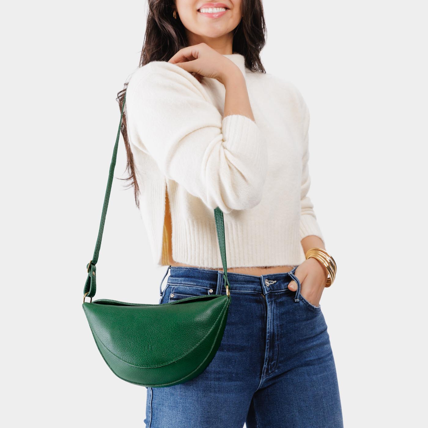 Full Grain Leather Sling Bag with Adjustable Strap | Koala