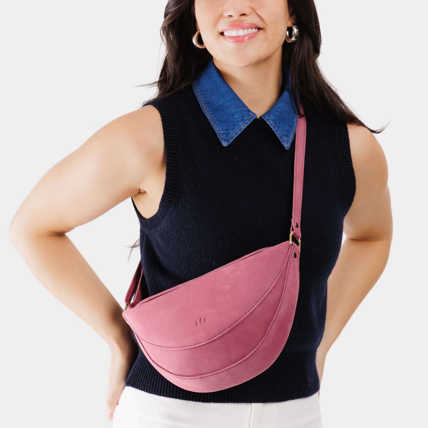 Full Grain Leather Sling Bag with Adjustable Strap | Koala