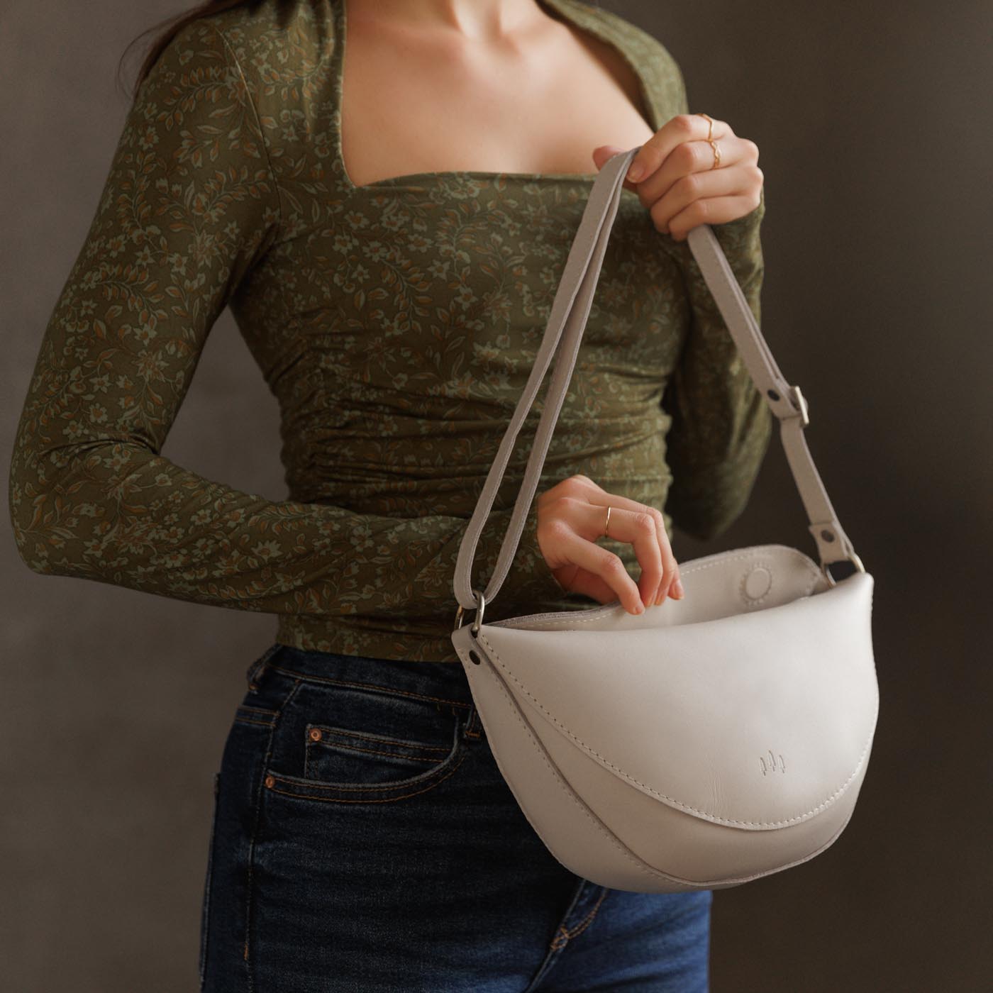 Full Grain Leather Sling Bag with Adjustable Strap | Koala