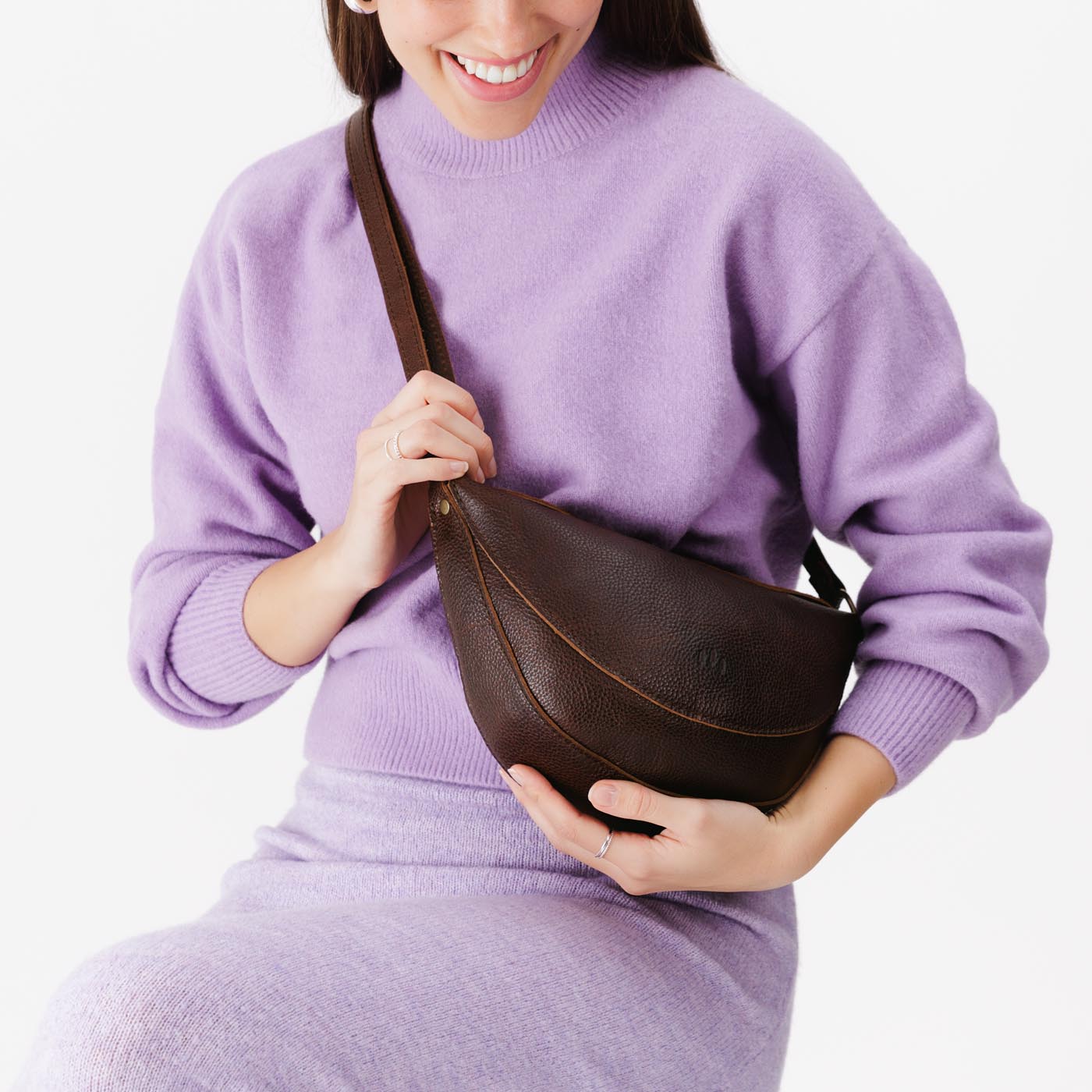 Full Grain Leather Sling Bag with Adjustable Strap | Koala