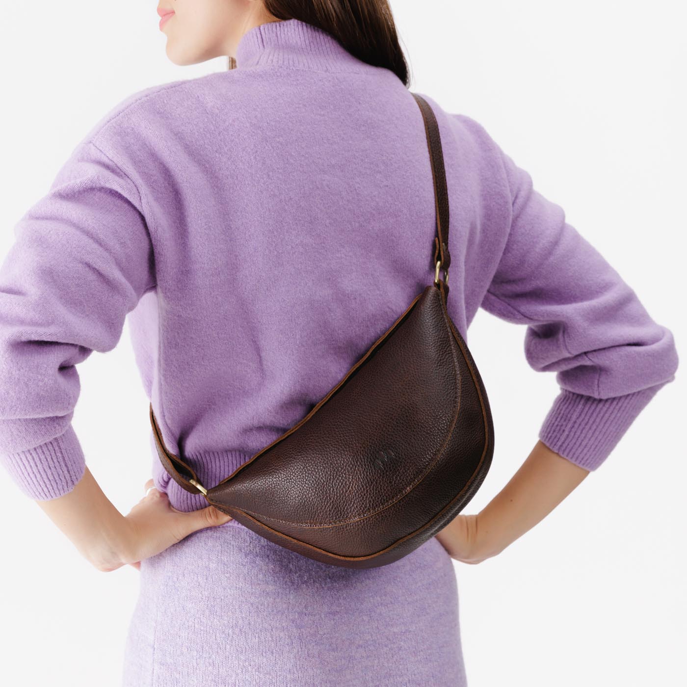 Full Grain Leather Sling Bag with Adjustable Strap | Koala