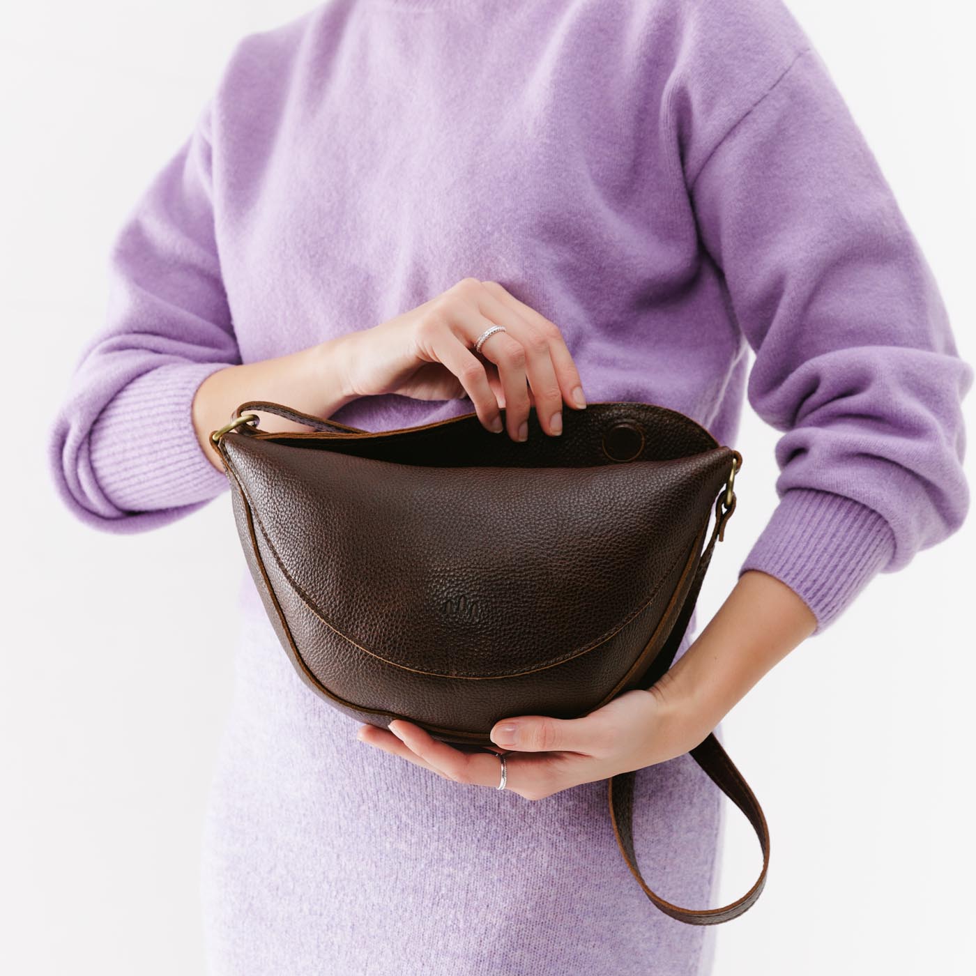 Full Grain Leather Sling Bag with Adjustable Strap | Koala