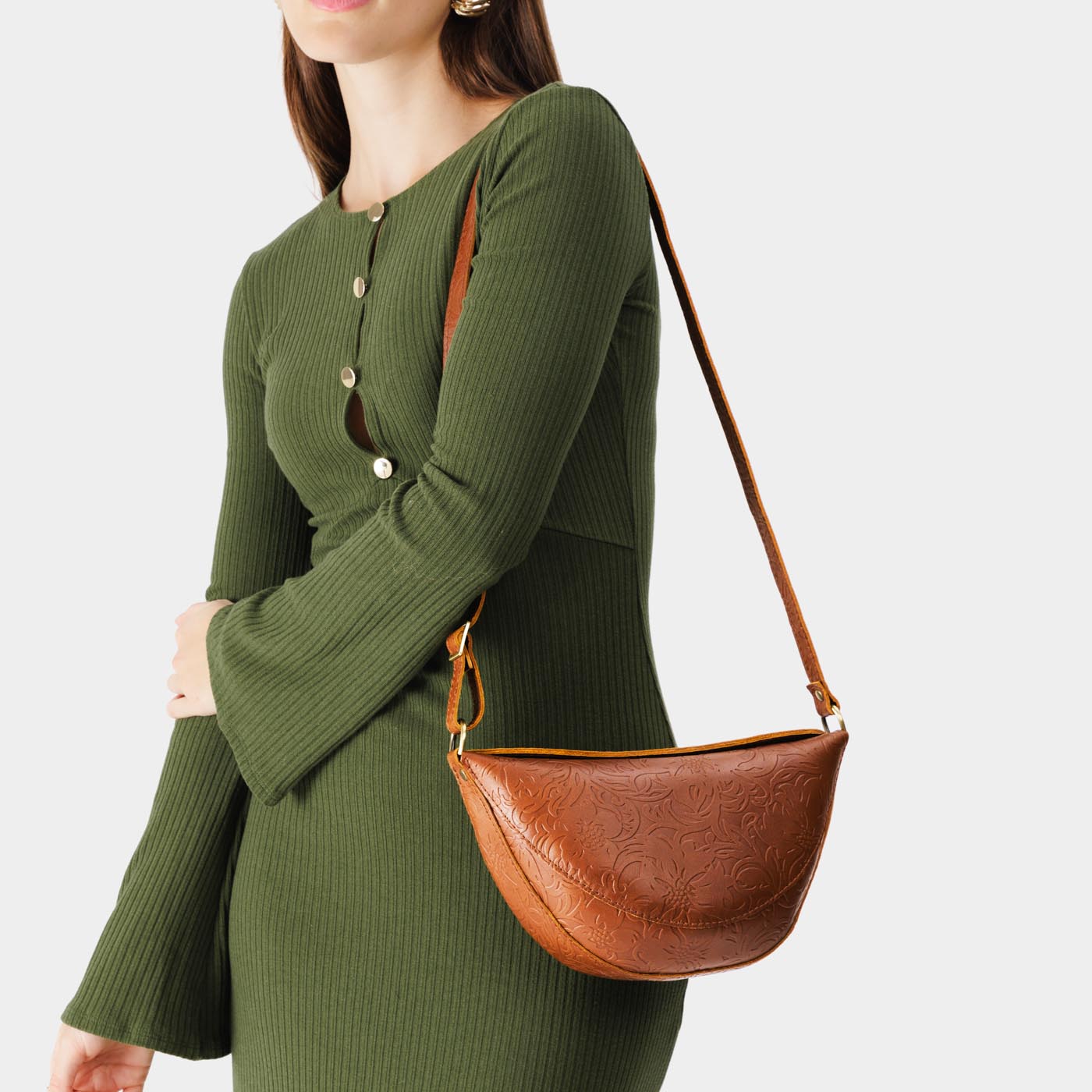Full Grain Leather Sling Bag with Adjustable Strap | Koala