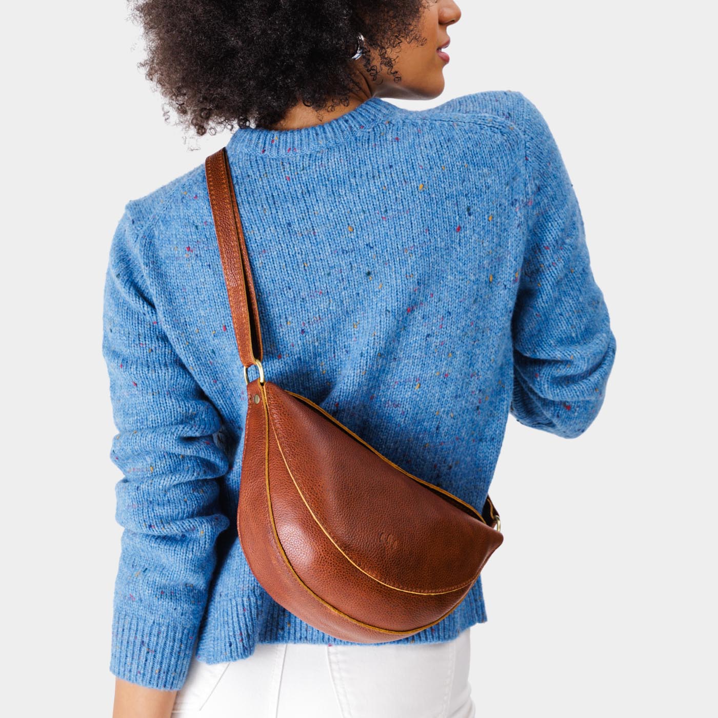 Full Grain Leather Sling Bag with Adjustable Strap | Koala