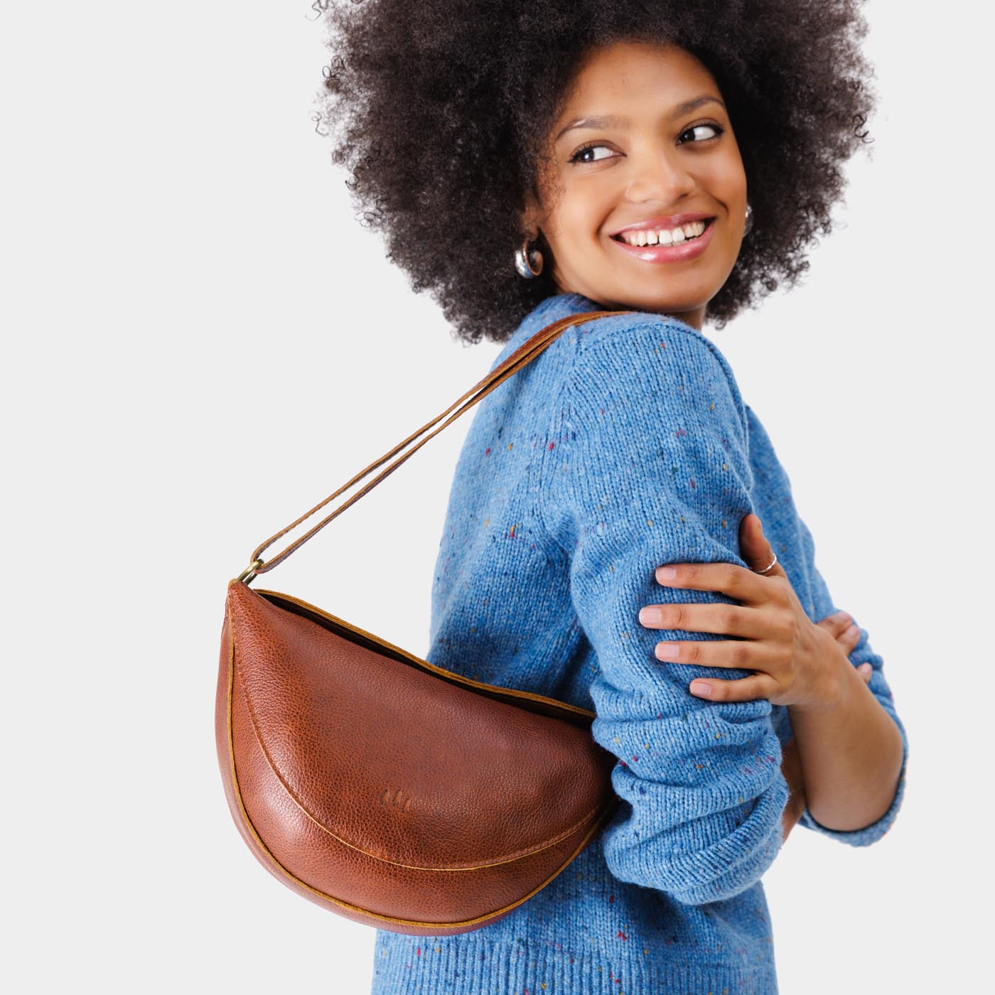 Full Grain Leather Sling Bag with Adjustable Strap | Koala