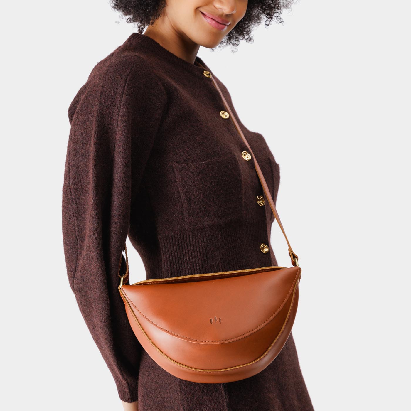 Full Grain Leather Sling Bag with Adjustable Strap | Koala